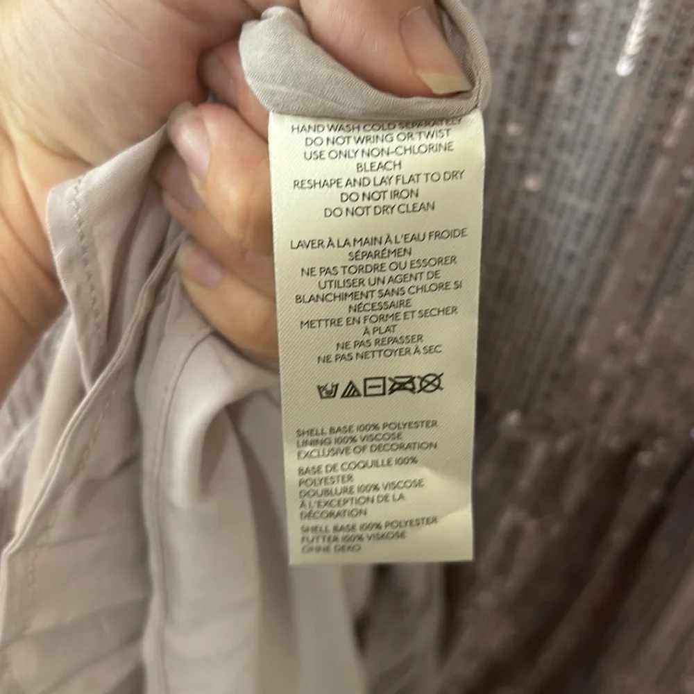 The Bettina Tiered Shirt Dress by Maeve: Mini Sequin Edition - Picture 6 of 7